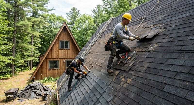 A Frame Roof Repair in New Haven County, CT