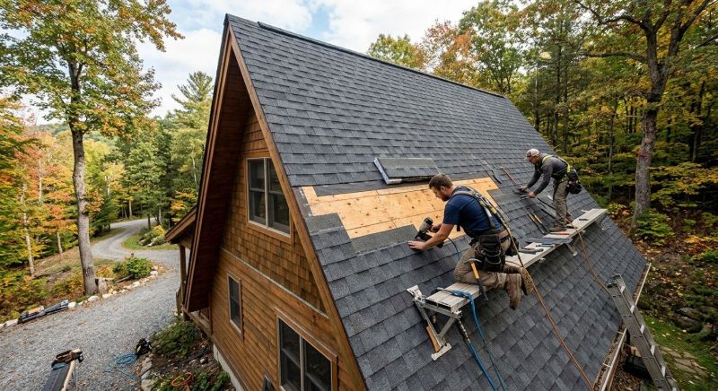 A Frame Roof Repair in New Haven County, CT