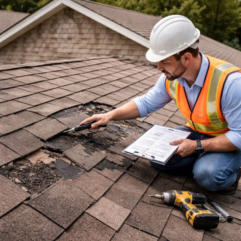 Asphalt Roof Inspection in Milford, CT
