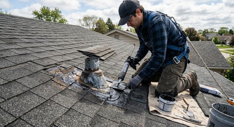 Asphalt Roof Leak Repair in Hamden, CT