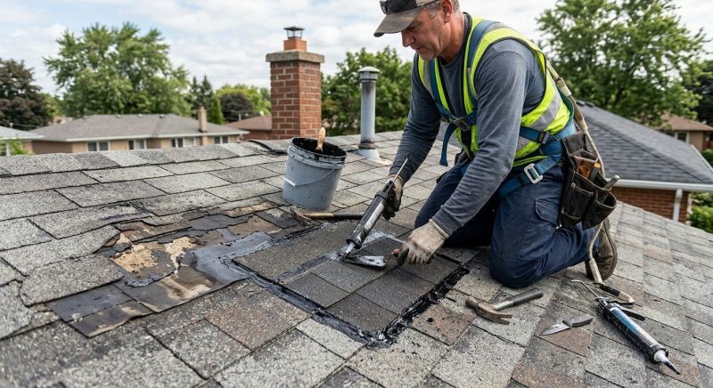 Asphalt Roof Leak Repair in Westport, CT