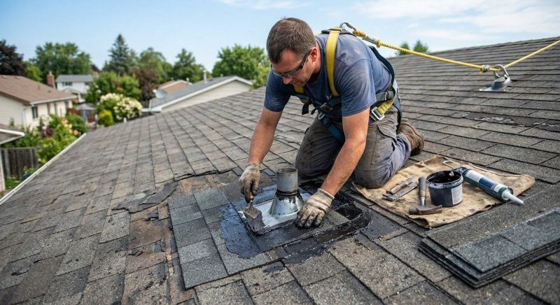 Asphalt Roof Leak Repair in Westport, CT