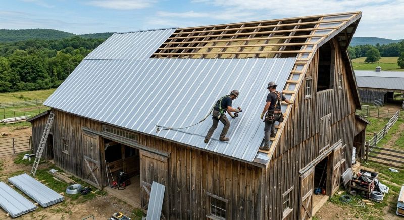 Barn Roof Installation in New Haven County, CT