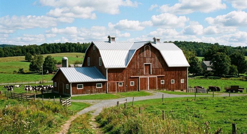 Barn Roof Replacement in Durham, CT