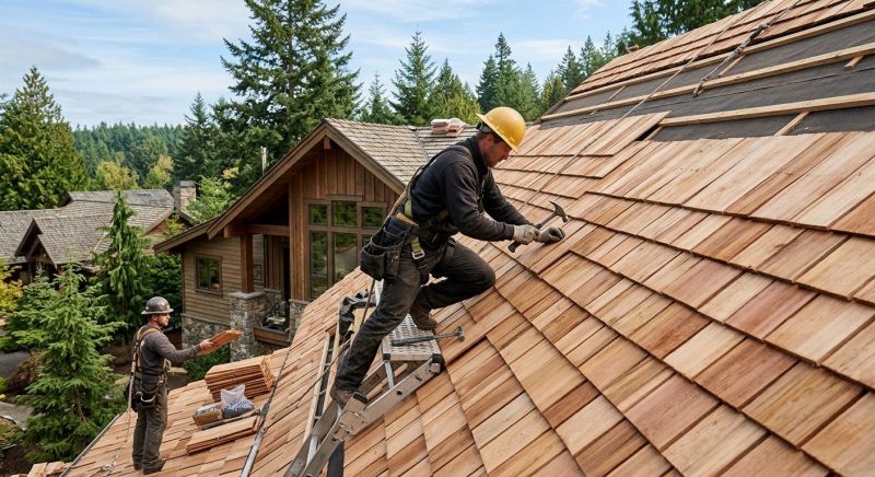 Cedar Roof Installation in Clinton, CT