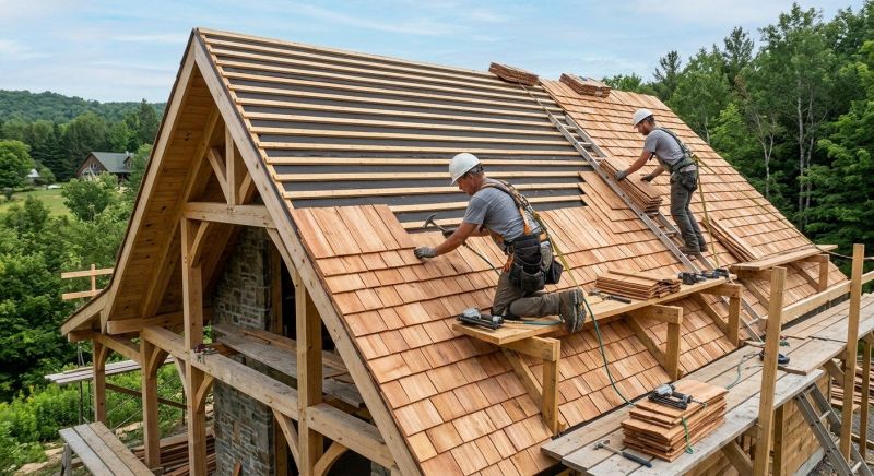 Cedar Roof Installation in Haddam, CT