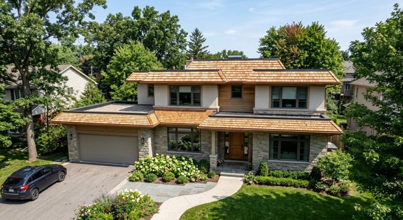 Cedar Shake Roof Construction in Middletown, CT