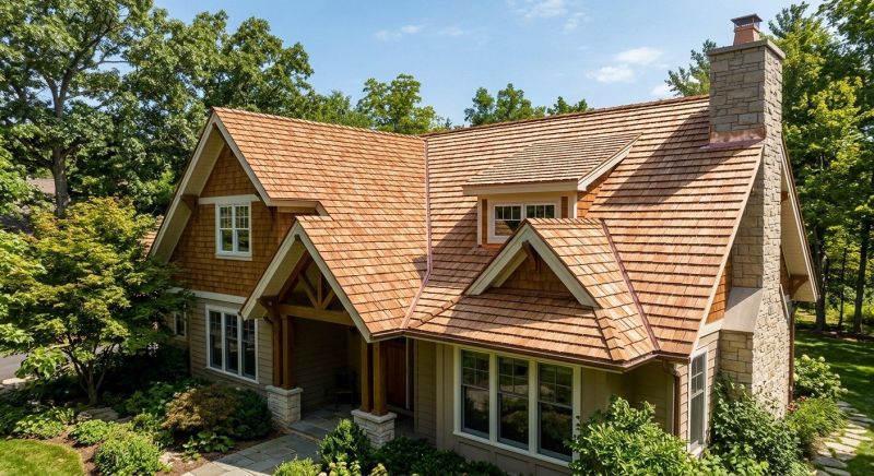 Cedar Shake Roof Construction in Newtown, CT
