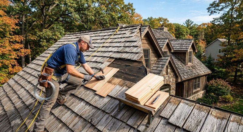 Cedar Shingles Repair in Hamden, CT