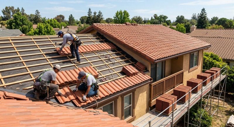 Clay Roof Installation in Middlebury, CT