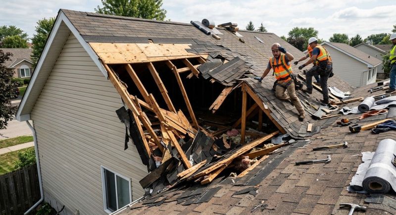 Collapsing Roof Repair in New Haven County, CT
