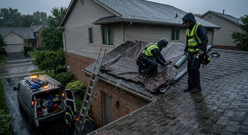 Collapsing Roof Repair in New Haven County, CT