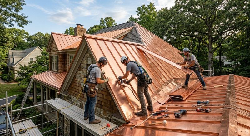 Copper Roof Installation in New Haven County, CT