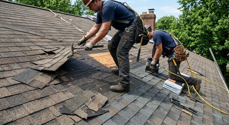 Damaged Roof Repair in Ansonia, CT
