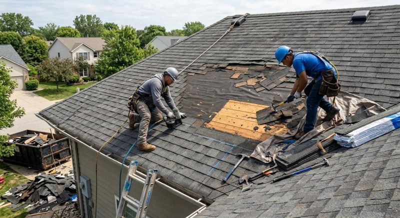 Damaged Roof Repair in Cheshire, CT