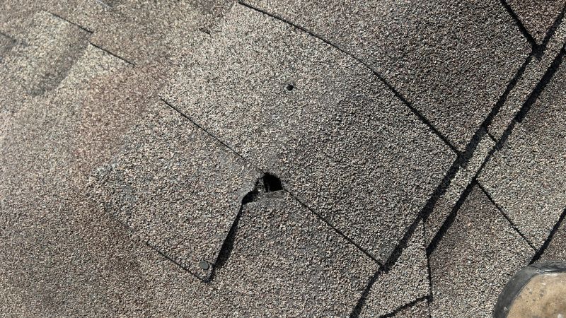 Damaged Roof Repair in Monroe, CT