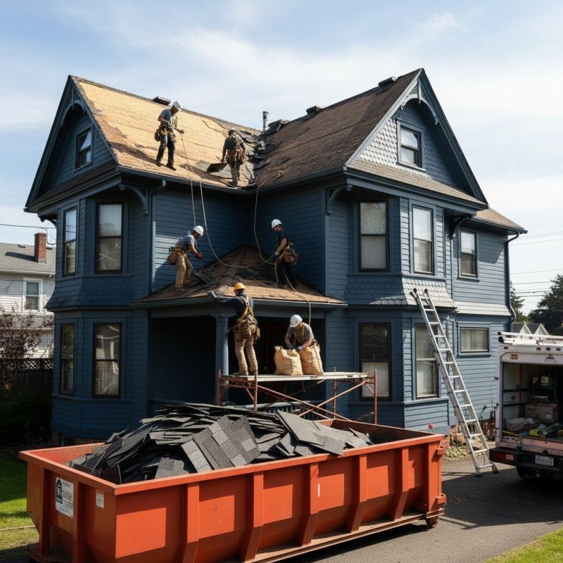 Damaged Roof Replacement in Berlin, CT