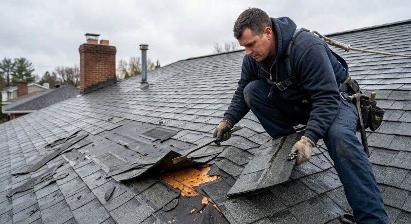 Damaged Roof Replacement in Branford, CT
