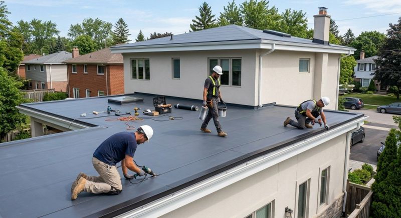 Flat Roof Installation in Bethany, CT