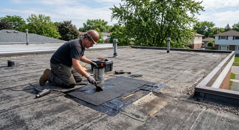 Flat Roof Repair in Ansonia, CT