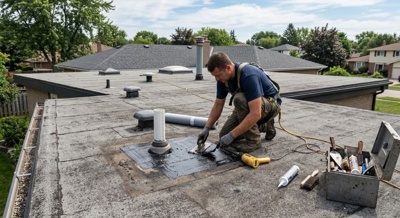 Flat Roof Repair in Oxford, CT