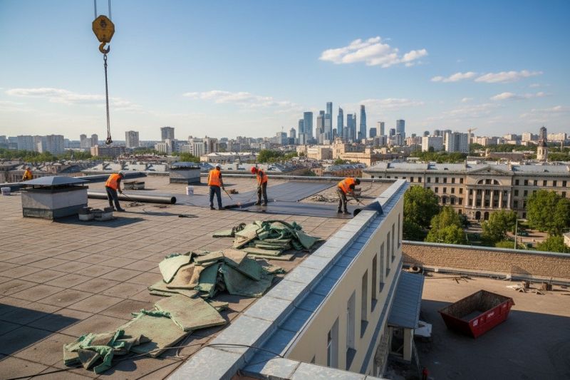 Flat Roof Replacement in Oxford, CT
