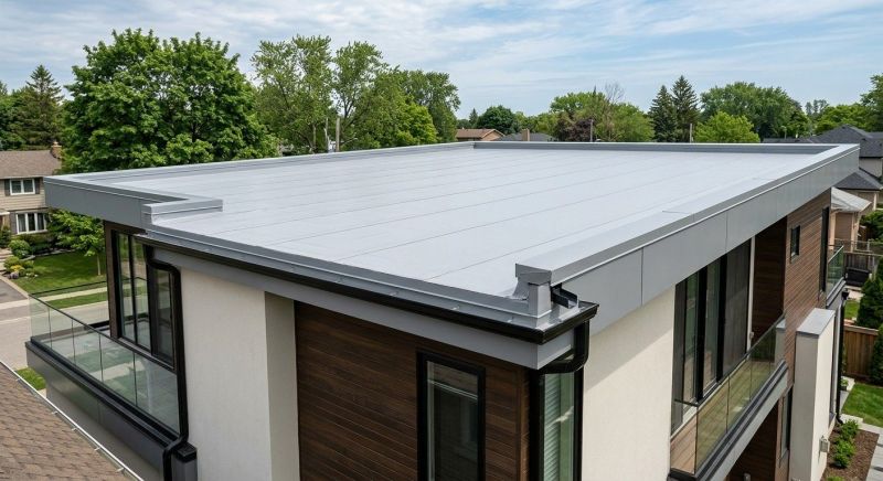 Flat Roof Replacement in Sandy Hook, CT