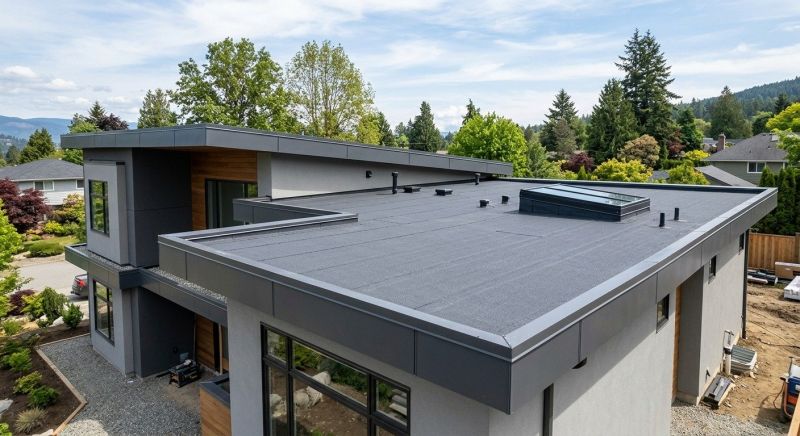 Flat Roof Replacement in Woodbury, CT