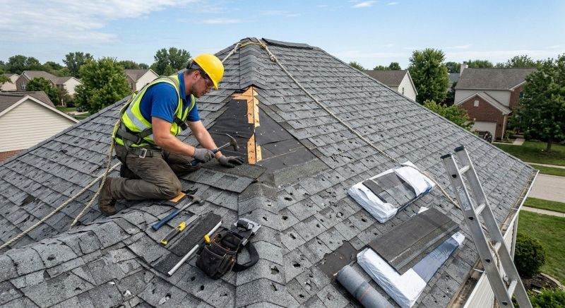 Hail Damage Roof Repair in Bethany, CT