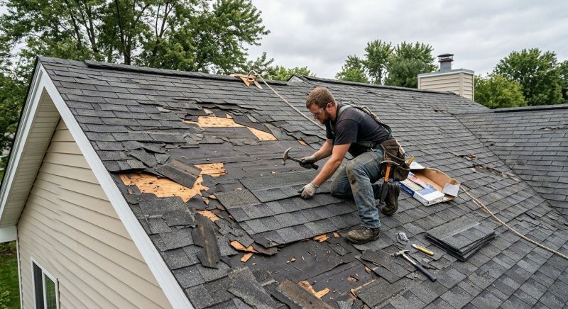 Hail Damage Roof Repair in Sandy Hook, CT