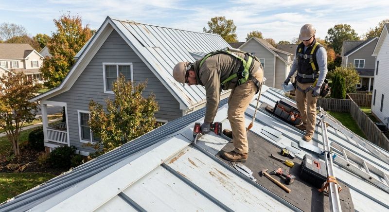 Metal Roof Repair in Oxford, CT