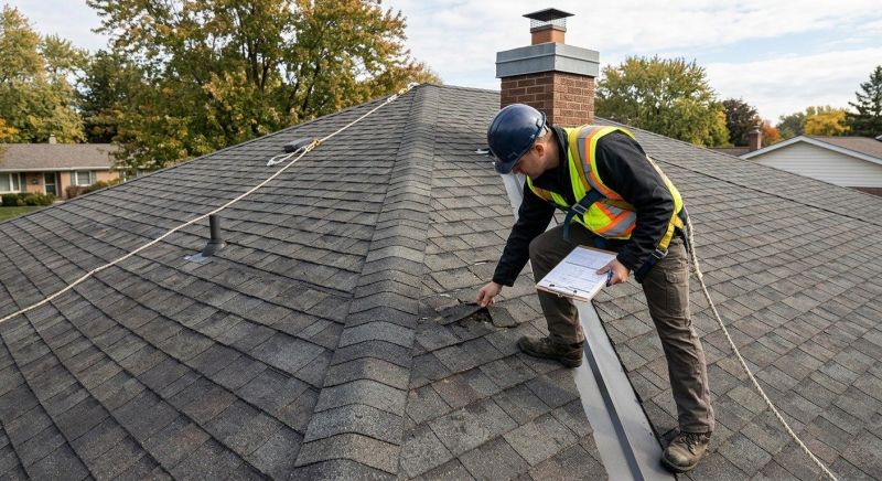 Roof Damage Inspection in Stratford, CT