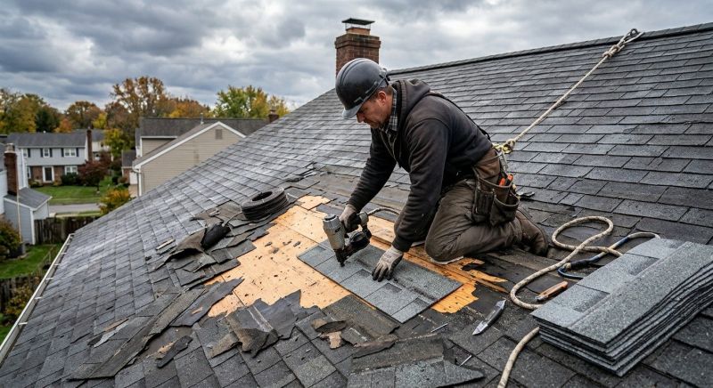 Roof Damage Restoration in Monroe, CT
