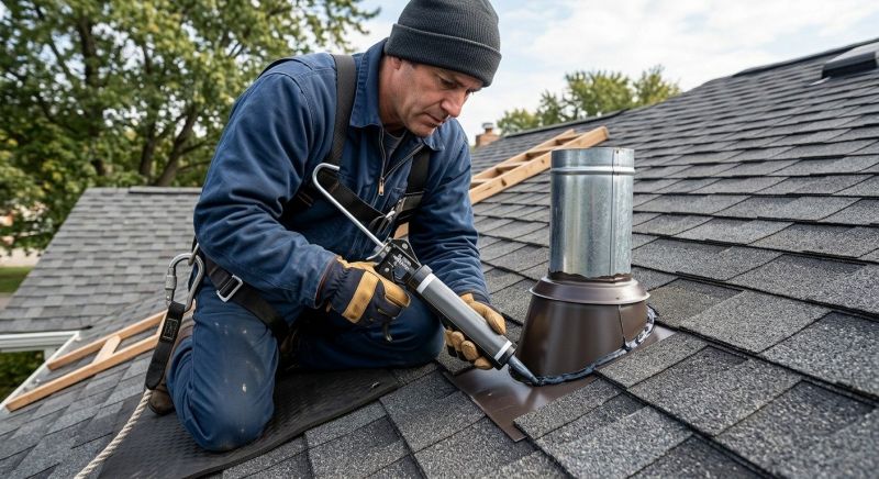 Roof Vent Flashing Repair in New Haven County, CT