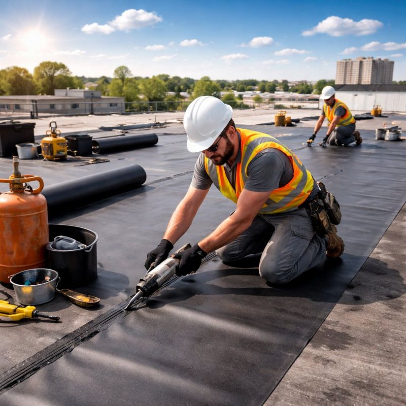 Rubber Roof Installation in New Haven County, CT