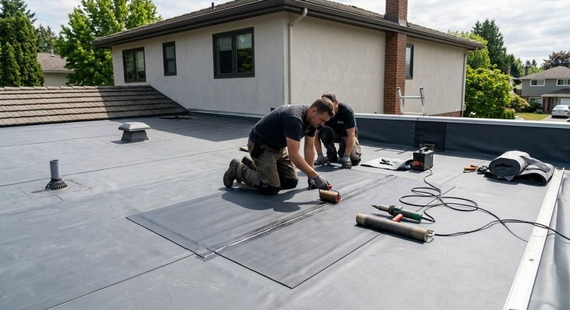 Rubber Roof Repair in Milford, CT