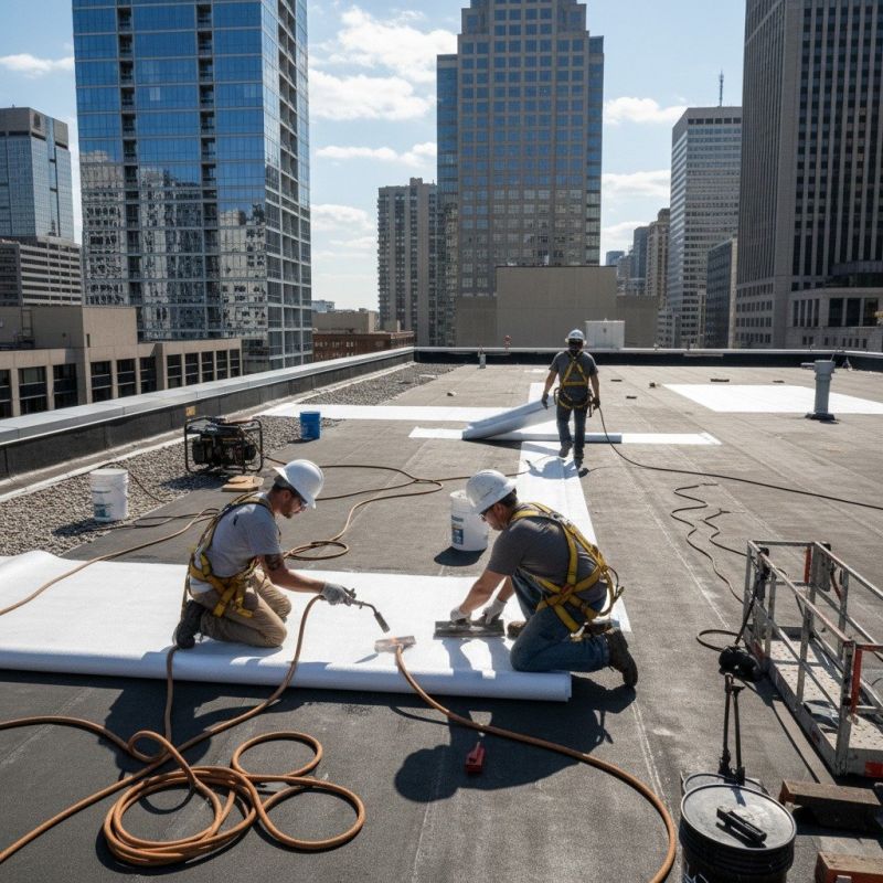 Single Ply Roof Repair in Clinton, CT