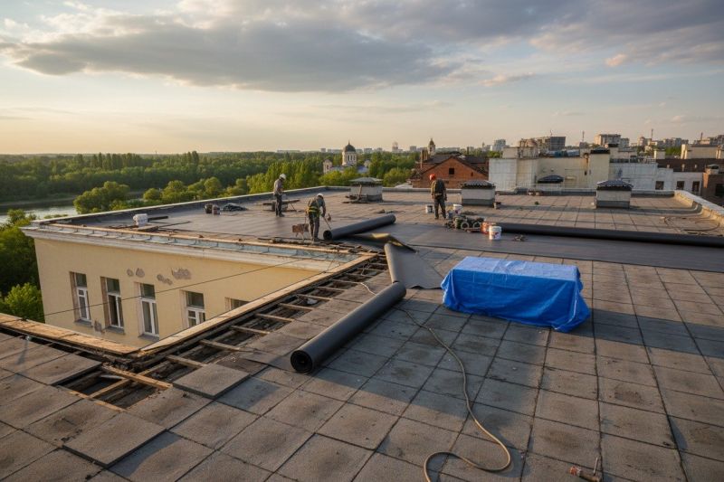 Single Ply Roof Replacement in Bristol, CT
