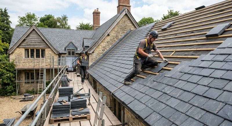 Slate Roof Construction in Middletown, CT