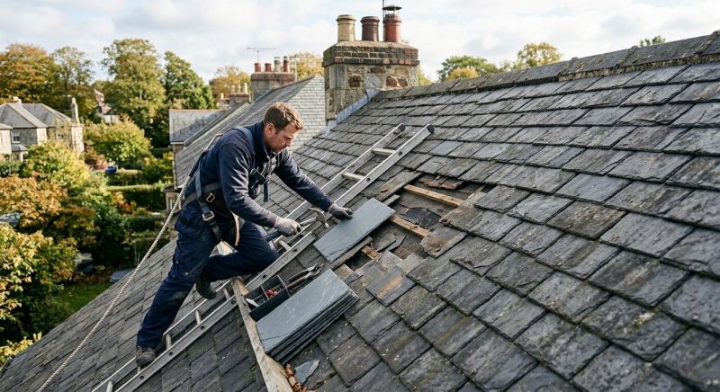 Slate Roof Repair in Hamden, CT