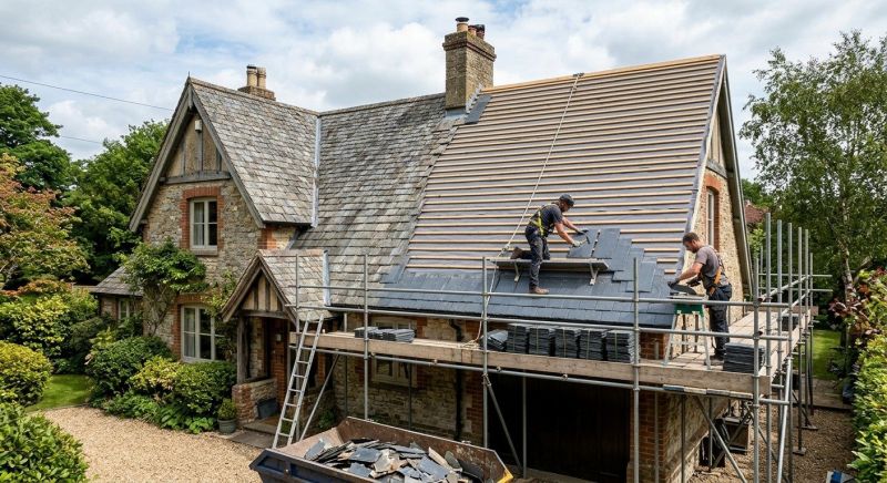 Slate Roof Replacement in Branford, CT