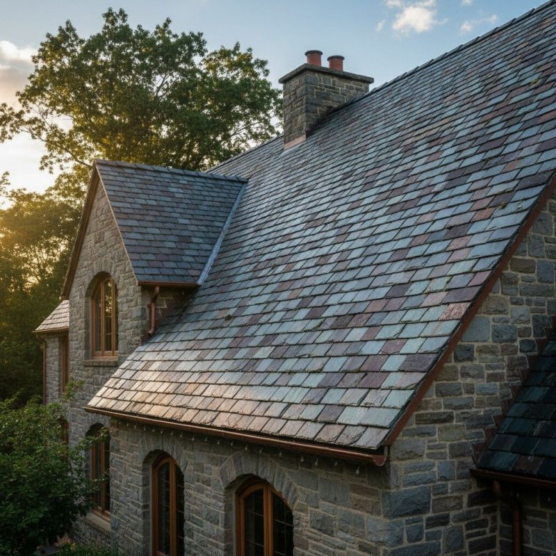 Slate Roof Replacement in Sandy Hook, CT