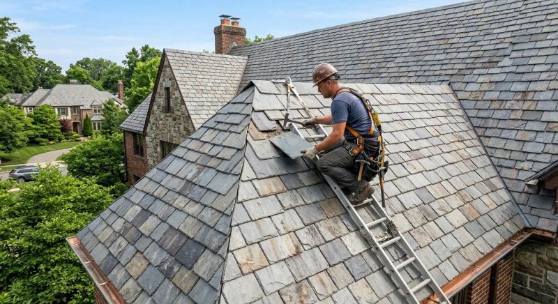 Slate Shingle Replacement in New Haven County, CT