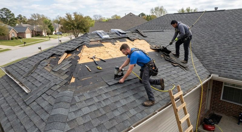 Storm Damage Roof Repair in Seymour, CT