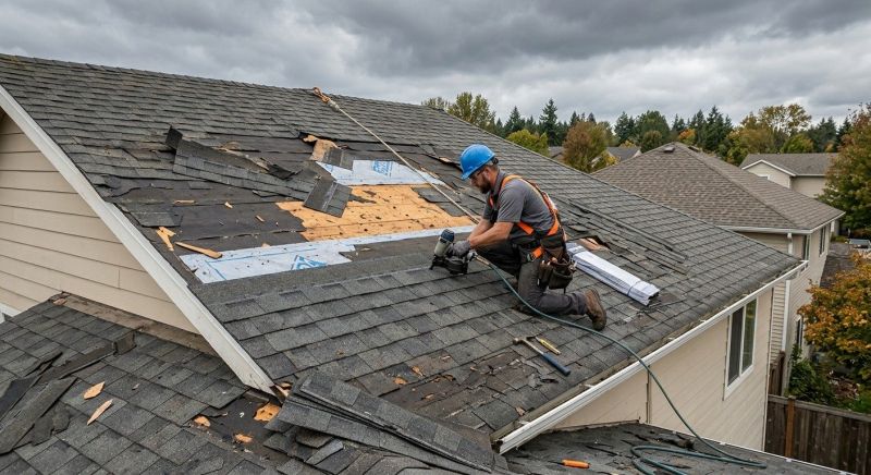 Storm Damage Roof Repair in Wallingford, CT