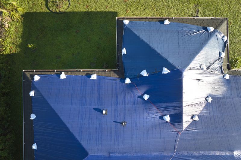 Storm Damage Roof Tarping in New Haven County, CT