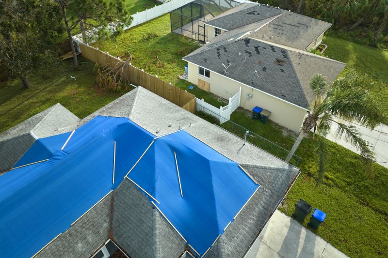 Storm Damage Roof Tarping in New Haven County, CT
