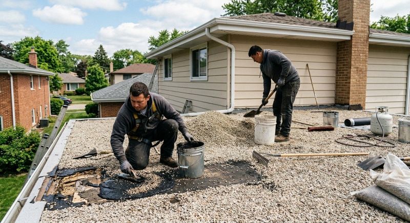 Tar And Gravel Roof Repair in Thomaston, CT