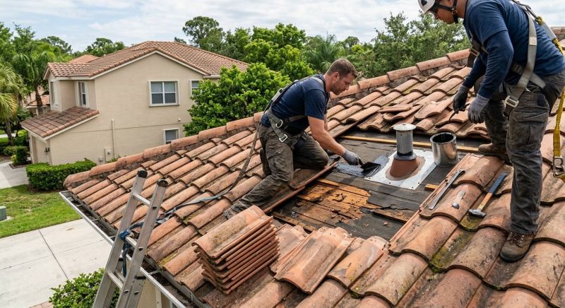 Tile Roof Repair in Sandy Hook, CT