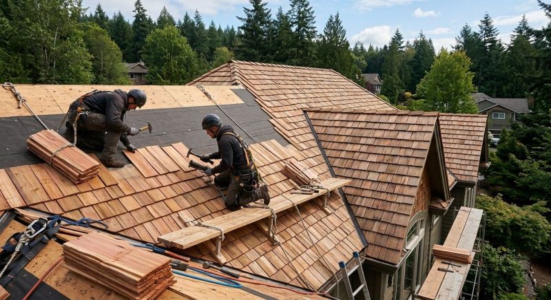 Wood Roofing Installation in Durham, CT